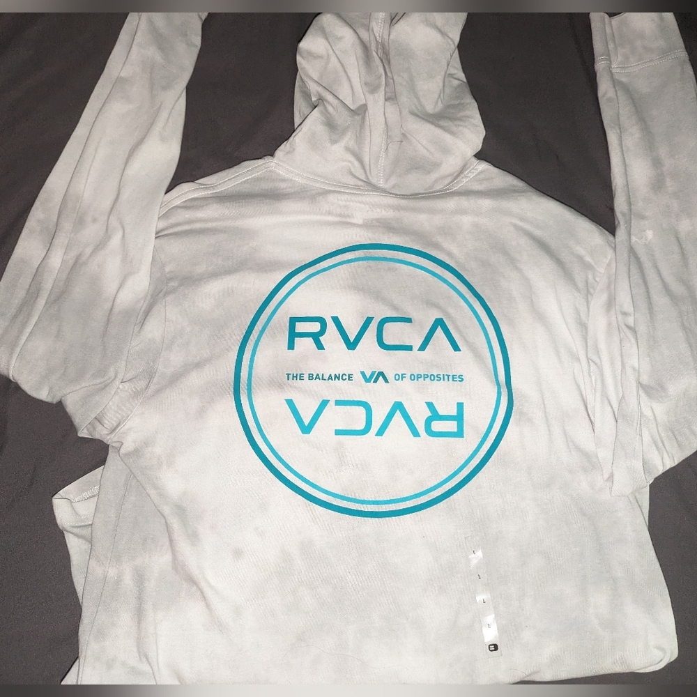RVCA Balance of Opposites tie dye long sleeve with hood